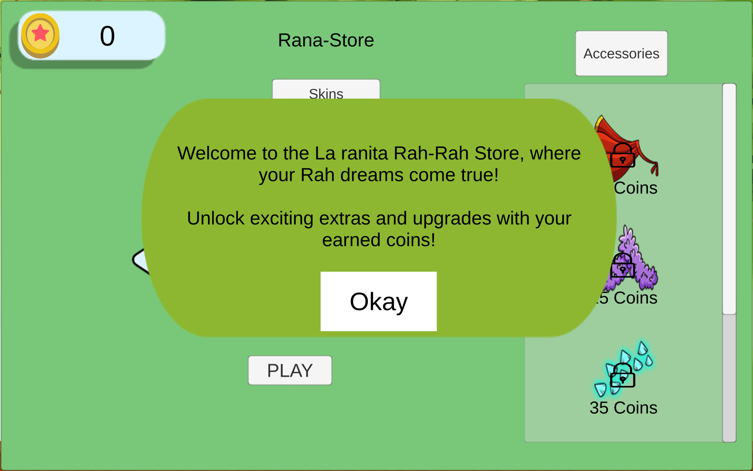 Frog game with Unity and Playfab, Unity Backend screenshot 2