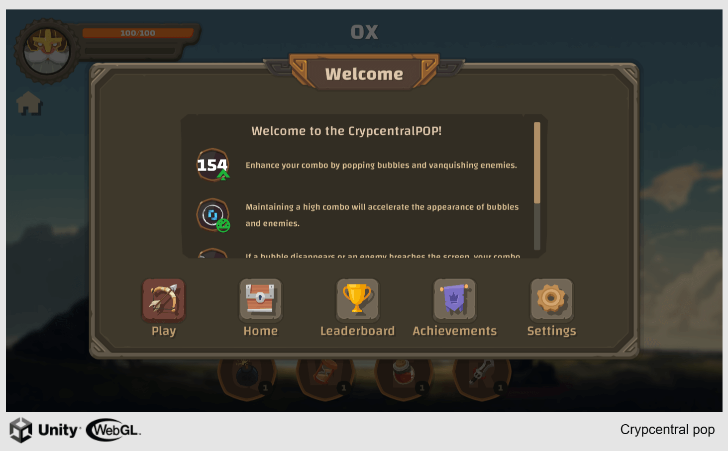 Backend for unity wegGL game, Unity Backend screenshot 2